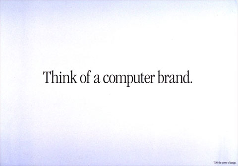 Pense em uma marca de computador - Apple